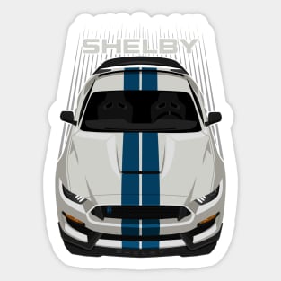 Ford Mustang Shelby GT350R 2015 - 2020 - Heritage Edition - Wimbledon White - Guardsman Blue Stripe Sticker